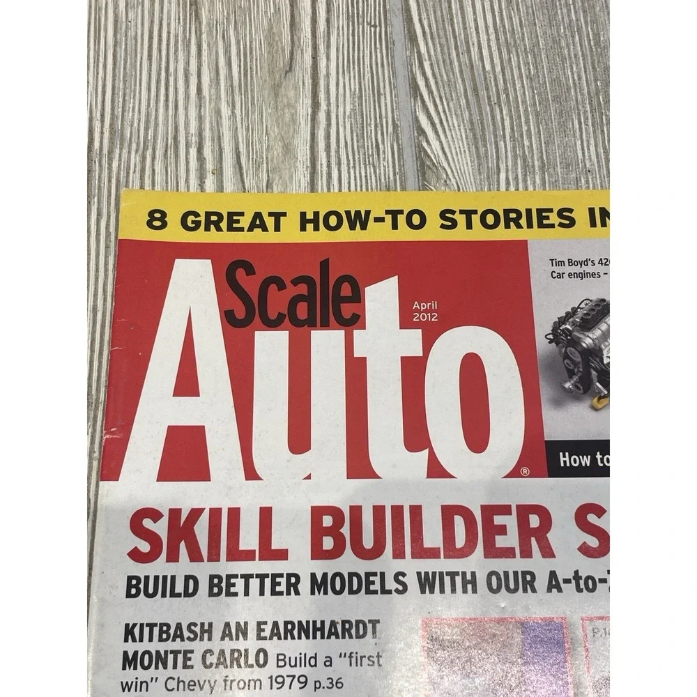 Scale Auto Magazine April 2012 Model Car Enthusiast Hemi Funny Car Engines